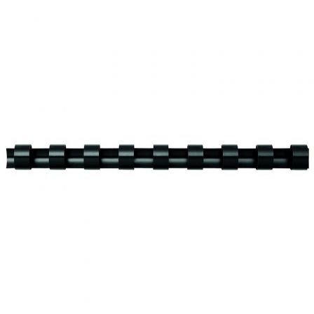 Fellowes Canutillos de Plástico Negro 8 mm, Pack de 25 Unidades